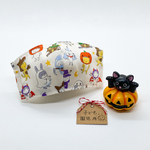 子ども 園児 用 ハロウィン🧙‍♀️ コミカル 猫柄 立体ガーゼマスク 