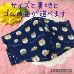 サイズ と 裏地 が 選べる 布マスク 立体マスク 子供用 女性用 男性用 柄マスク マスク 夏マスク 夏用マスク かわいいマスク ポップ いぬ 犬 イヌ 柴犬 豆柴 犬柄 にくきゅう 肉球 ガーゼ