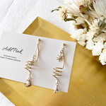 スパイラル🌙☀️揺れる　月　太陽　ピアス/イヤリング