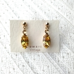 ヴィンテージイエローピアス