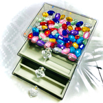 一掃SALE！キラキラビジューのアクセサリーケース、ジュエリーケース！