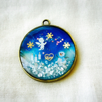 存在感のある　long　necklace：White　Xmas０１