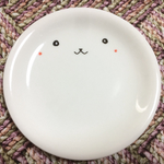 動物シリーズ5♪全体が顔！！お鼻が♡のうさぎさんのお皿