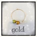 秋色全6色♡gold♡スモーキーパールのフープピアス
