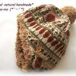 再販　大人Lサイズ　耳あて付帽子　うさぎとりす
