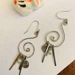 ボヘミアンなワイヤーピアス