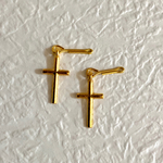 リカちゃん十字架ピアス