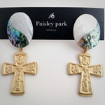 #148  † shell×cross †/ピアス&イヤリング