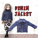 《再販》リカちゃん デニムジャケット Gジャン 着せ替え服  ブライス