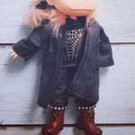 【コート】🖤シンプルなブラックモッズコート🖤オビツ11ねんどろいどどーる兼用