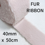 【ファー】【PINK】ファーリボン【A1030】