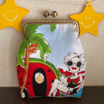 ロラライハリス Vintageholiday がま口ポーチ