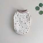 犬服*小さなお花のタンクトップ*アイボリー