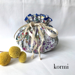 【 kormi New！！】 巾着ポーチ 化粧ポーチ　リバティ‼️