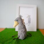 【受注製作】スプレーボトルホルダー　ハシビロコウ　ブルーアイ
