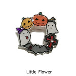 ハロウィンのリースブローチ