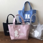 うちの子シルエットトート　ミニトート　お散歩バッグ　オーダーメイド