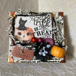 コラージュ　ボックス【ハロウィン猫】