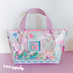 [Lサイズ]シャカシャカ ♡ ファスナー付きトート