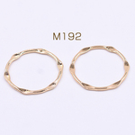 送料無料  20個   チャームパーツ 不規則サークル 31×32mm ゴールド【20ヶ】 M192