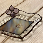 【送料無料】ステンドグラス✨お花のトレー✨