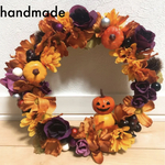 【handmade】ハロウィン フラワーリース
