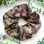 送料無料☆再再販☆YUWA antique Flowers/ベージュ×バーガンディ