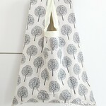 リネンとコットンのエコバッグB ☆ 北欧テイスト☆