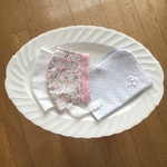 ＜キャンペーン　送料無料＞３枚セット　百合子マスク　コットンレース１枚＋高島ちぢみマスク１枚＋マスクケース１枚　ストレッチレースの替ゴム１組　