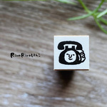 【黒電話】スケジュールはんこ＊10mm角＊ラバースタンプ＊R444