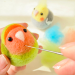 リピート用　うちのコ色で作れる　羊毛フェルトいんこ饅頭キット（道具・レシピ無し）