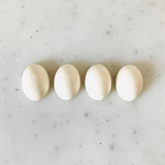 White Oval Cabochons