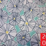 サザンクロス生地｜110×50cm｜fuusio｜アサガオ｜ライドグリーン｜和柄｜甚平さん等に｜花柄