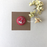 刺繍ブローチ