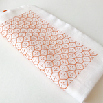 再販　刺し子ハンカチ　亀甲花刺し