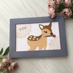 【ベビー＆キッズカットアート】子鹿１０
