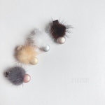 オープン記念　ベビー　キッズ　ファー　ヘアクリップ   ヘアピン  A