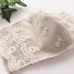 ＊豪華花柄チュール刺繍レース立体布マスク＊