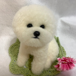 羊毛フェルト　ビションフリーゼ　犬　