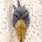ハシビロコウ ブローチ