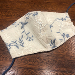 オシャレマスク 花柄刺繍秋マスク 立体マスク女性用