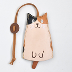 猫のキーケース　三毛ねこ