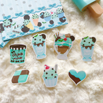 チョコミント　フレークシール