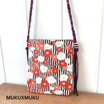 縞椿★ショルダーバッグ★御朱印帳入れ★御朱印帳袋