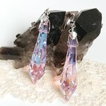 レア✳SWAROVSKI ロザリンブルーオーロラのピアス