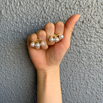import ゴールドパールピアス