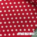 110×50★ドット柄★赤／白