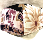 夏用SALE!花柄×打ち出の小槌　和柄　立体型マスク　接触冷感　不織布内蔵　LLサイズ　メンズ  レディース大