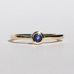 Tanzanite 3mm Ring / K10 YG. PG