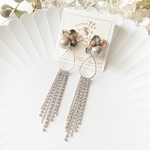 Silver long tassel